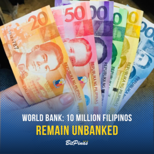 천만 명의 필리핀인이 은행 서비스를 이용하지 못하고 있습니다. 세계 은행은 Fintech의 지원 PlatoBlockchain 데이터 인텔리전스인 Gov't를 요구합니다. 수직 검색. 일체 포함.