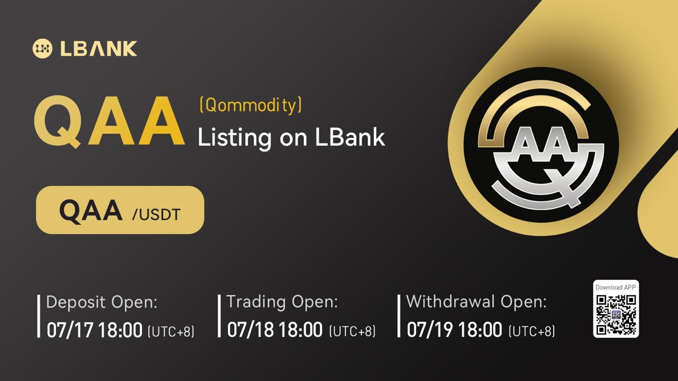 El token respaldado por activos (QAA) de Qommodity ya está disponible para negociar en LBank Exchange PlatoBlockchain Data Intelligence. Búsqueda vertical. Ai.