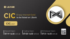 Crazy Internet Coin (CIC) тепер доступний для торгівлі на біржі LBank PlatoBlockchain Data Intelligence. Вертикальний пошук. Ai.
