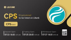LBank Exchange Will List Cryptostone (CPS) on July 25, 2022 PlatoBlockchain Data Intelligence. Vertical Search. Ai.