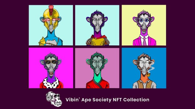 Vibin’ Ape Society NFT Collection is all Set for Launch PlatoBlockchain Data Intelligence. Vertical Search. Ai.