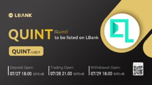 LBank Exchange תציג את QUINT ב-28 ביולי 2022 PlatoBlockchain Data Intelligence. חיפוש אנכי. איי.