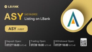 ASYAGRO (ASY) Is Now Available for Trading on LBank Exchange PlatoBlockchain Data Intelligence. Vertical Search. Ai.