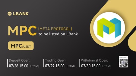 META PROTOCOL (MPC) 现在可以在 LBank 交易所 PlatoBlockchain Data Intelligence 上进行交易。 垂直搜索。 哎。