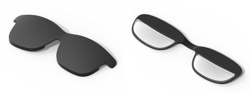 VITURE One XR चश्मा - लेंस शेड और प्रिस्क्रिप्शन लेंस फ्रेम