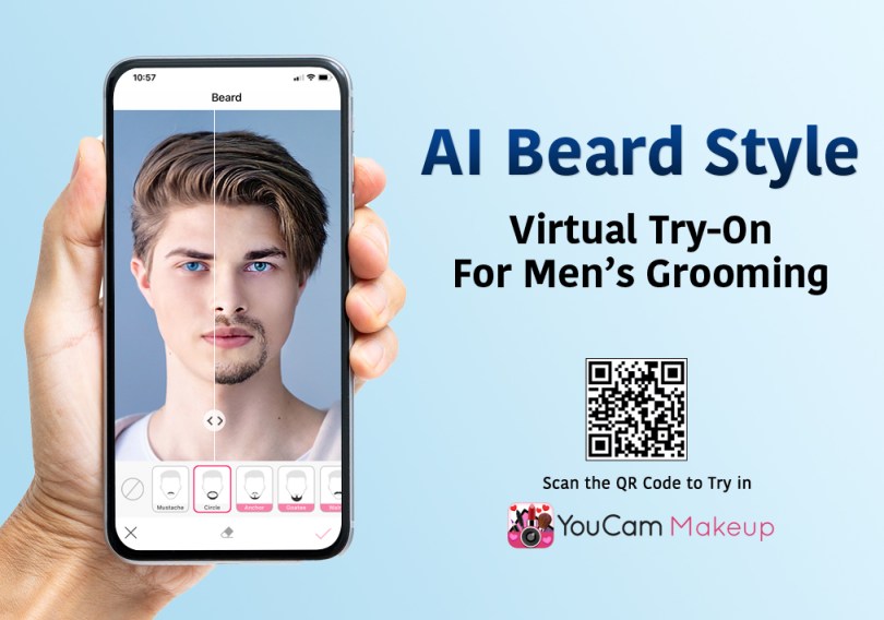 Découvrez à quoi vous ressemblez avec une barbe virtuelle grâce à la technologie AR PlatoBlockchain Data Intelligence. Recherche verticale. Aï.