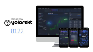 Додаток YOLOREKT dApp буде запущено 1 серпня 2022 року. Дізнайтеся більше про ігрову соціальну платформу прогнозування цін PlatoBlockchain Data Intelligence. Вертикальний пошук. Ai.