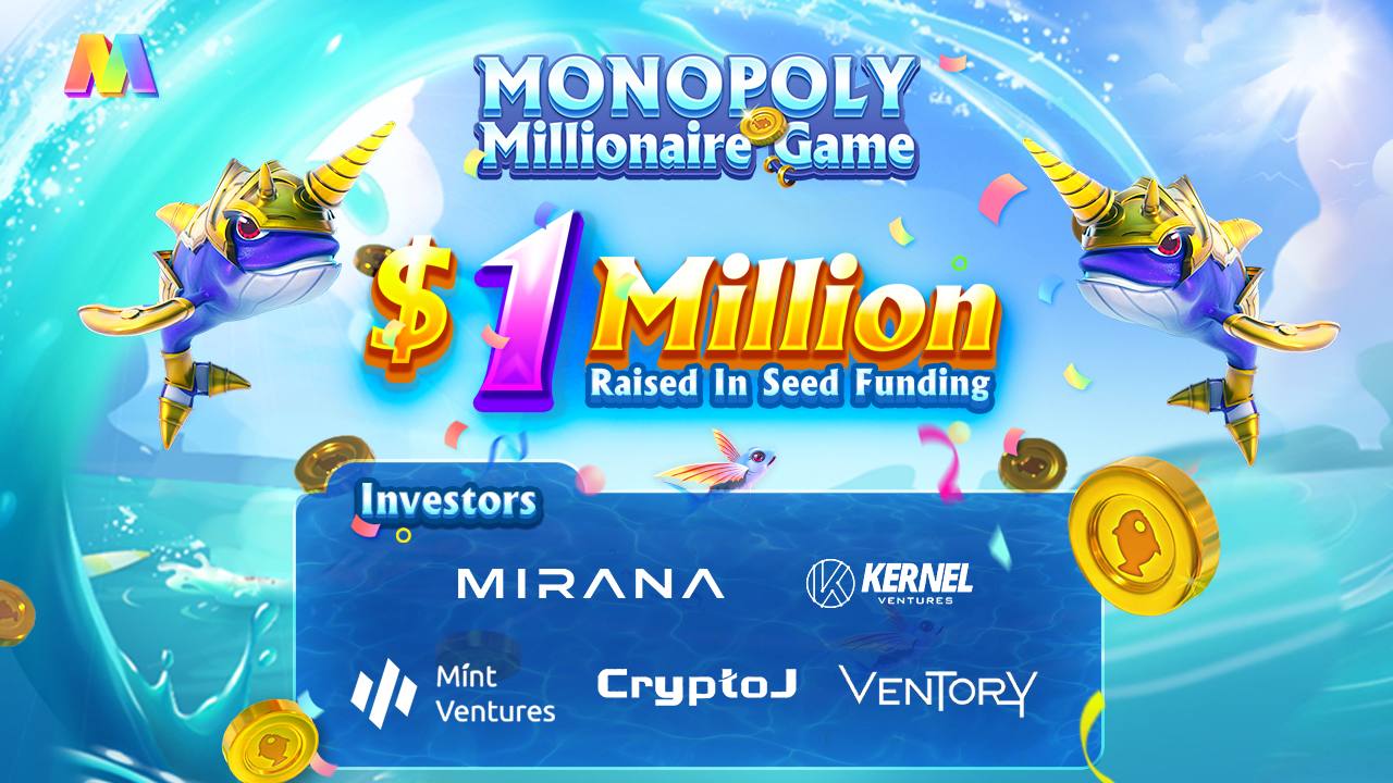 Monopol Millionaire Game samlet inn $1 million i seed-finansiering PlatoBlockchain Data Intelligence. Vertikalt søk. Ai.