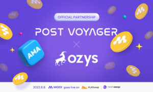 Post Voyager Partners with Ozys, Announces Plans for Multi-chain Expansion CoinQuora PlatoBlockchain Data Intelligence. Vertical Search. Ai.