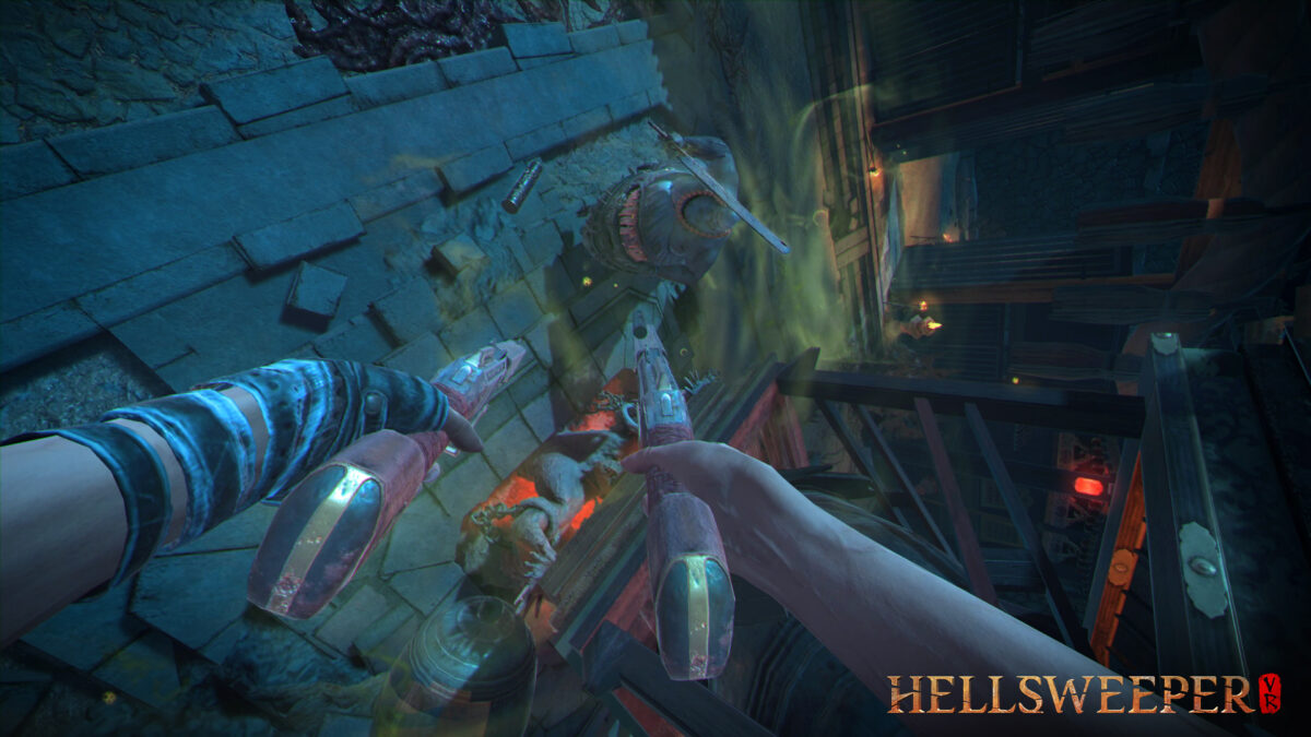 Vessen egy pillantást közelebbről a Gravity Defying Combat-ra a 'Hellsweeper VR'-ben, amely az év későbbi részében érkezik a Meta Quest 2-höz, PlatoBlockchain Data Intelligence. Függőleges keresés. Ai.
