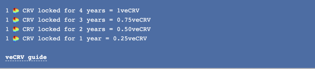 CRV para veCRV
