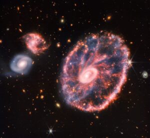 حیران کن: NASA کے Webb نے Cartwheel Galaxy PlatoBlockchain ڈیٹا انٹیلی جنس پر قبضہ کر لیا۔ عمودی تلاش۔ عی