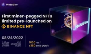 Genesis Miner-NFT by MetaBlox to be pre-launched on the Binance NFT PlatoBlockchain Data Intelligence. Vertical Search. Ai.