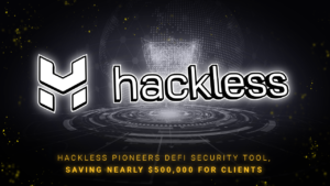 DeFi کے لیے Hackless Pioneers B2B اور B2C سیکیورٹی ٹول، کلائنٹس PlatoBlockchain ڈیٹا انٹیلی جنس کے لیے تقریباً $500,000 کی بچت کر رہا ہے۔ عمودی تلاش۔ عی