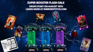 Emergents TCG Officially Moves To Public Beta With The Exclusive ‘Super Booster’ Pack Flash Sale PlatoBlockchain Data Intelligence. Vertical Search. Ai.