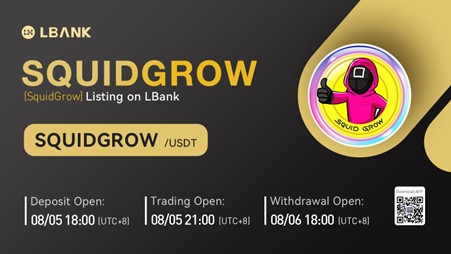 SquidGrow (SQUIDGROW) ist jetzt für den Handel an der LBank-Börse PlatoBlockchain Data Intelligence verfügbar. Vertikale Suche. Ai.