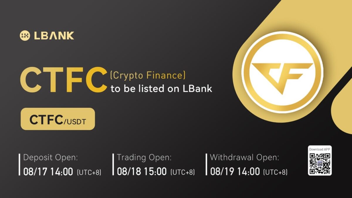 Crypto Finance Coin (CTFC) Is Now Available for Trading on LBank Exchange PlatoBlockchain Data Intelligence. Vertical Search. Ai.