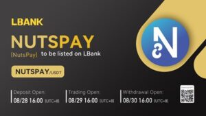 LBank Exchange 29 اگست 2022 کو NutsPayToken (NUTSPAY) کی فہرست بنائے گا PlatoBlockchain ڈیٹا انٹیلی جنس۔ عمودی تلاش۔ عی