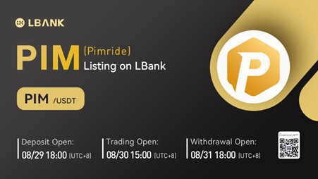 Pimride (PIM) è ora disponibile per il trading su LBank Exchange PlatoBlockchain Data Intelligence. Ricerca verticale. Ai.