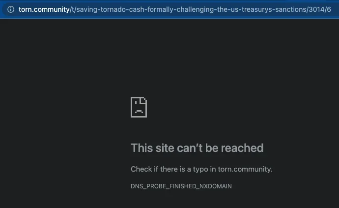tornado-cash-forum-capture d'écran