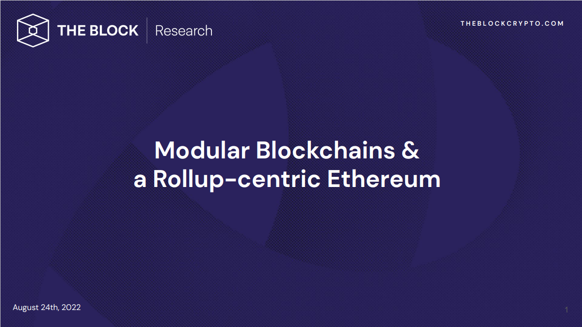 Modularne łańcuchy bloków i Ethereum zorientowane na rollup | Pełna analiza danych PlatoBlockchain wideo. Wyszukiwanie pionowe. AI.