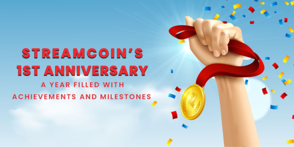 StreamCoin Grows Energized Following Celebration of First Anniversary PlatoBlockchain Data Intelligence. Vertical Search. Ai.