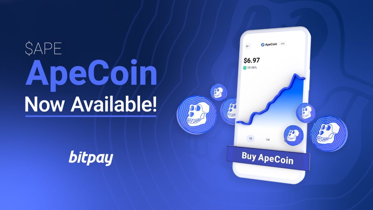 BitPay รองรับ ApeCoin แล้ว! ซื้อ จัดเก็บ แลกเปลี่ยน และใช้จ่าย APE ด้วย BitPay PlatoBlockchain Data Intelligence ค้นหาแนวตั้ง AI.