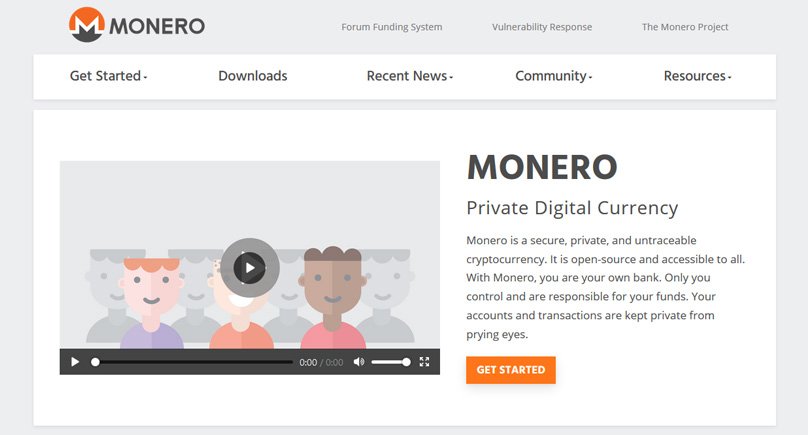 Monero XMR Kriptovaluta zasebnosti