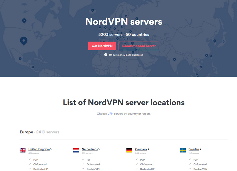 Server Locations