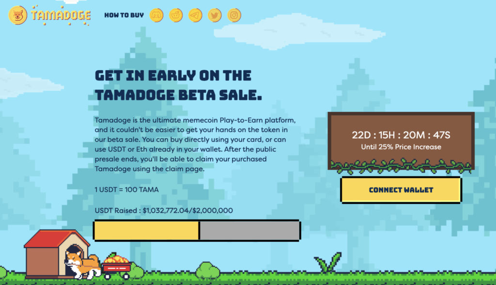 Metaverse Memecoin Tamadoge Mengamankan $1M Midway Melalui Penjualan Beta-nya PlatoBlockchain Data Intelligence. Pencarian Vertikal. Ai.
