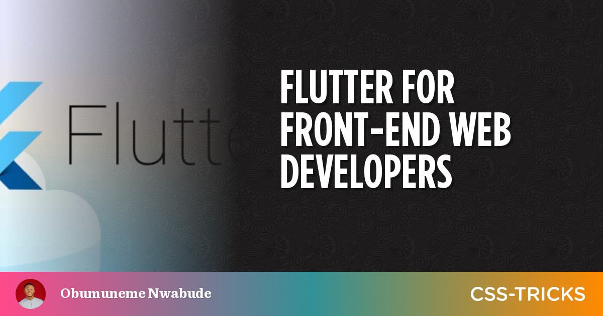 Flutter For Front-end Web Developers PlatoBlockchain Data Intelligence. عمودی تلاش۔ عی