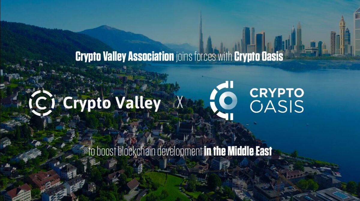 Stowarzyszenie Crypto Valley łączy siły z Crypto Oasis, aby przyspieszyć rozwój Blockchain na Bliskim Wschodzie Blockchain PlatoBlockchain Data Intelligence. Wyszukiwanie pionowe. AI.