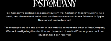 Fast Company CMS Hack Raises Security Questions PlatoBlockchain Data Intelligence. Vertical Search. Ai.