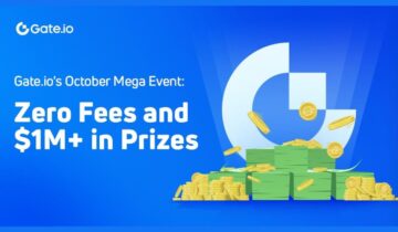 Gate.io Announces October Mega Event with No Fees and Over $1 Million in Prizes PlatoBlockchain Data Intelligence. Vertical Search. Ai.