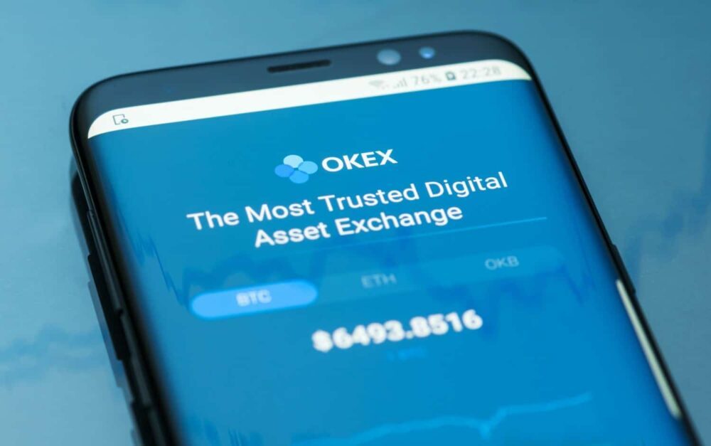 okex trên điện thoại thông minh
