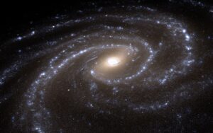 Interaksi gravitasi mendorong batang galaksi Bima Sakti menonjol. Intelijen Data PlatoBlockchain. Pencarian Vertikal. Ai.
