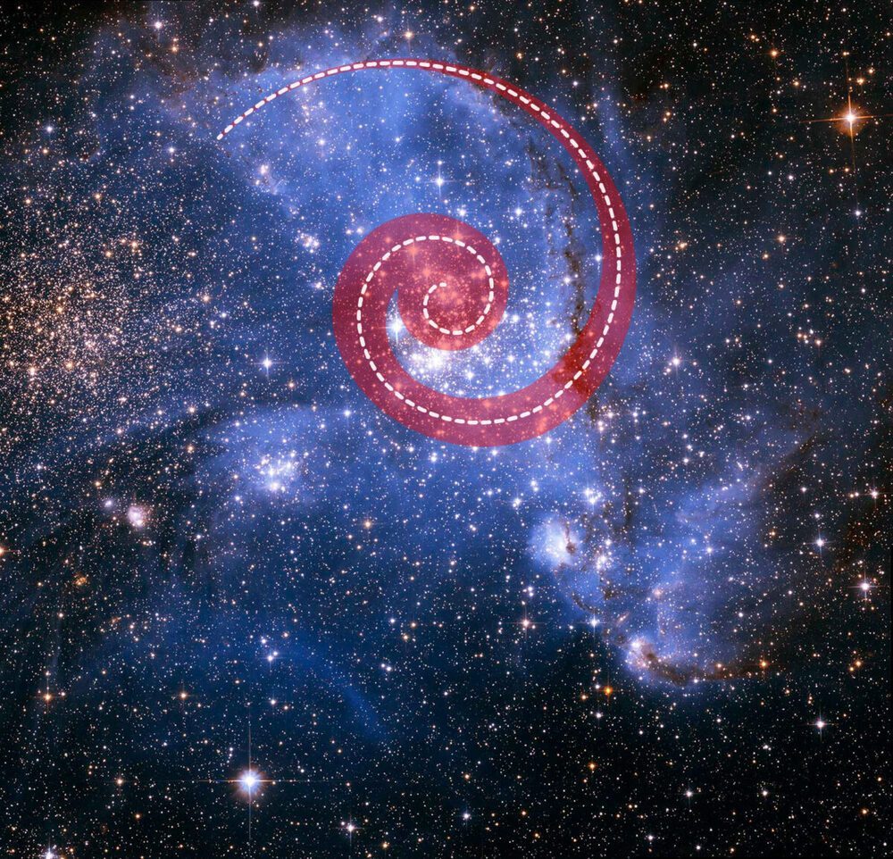 ستاره شناسان ستاره های مارپیچی را در مرکز یک خوشه ستاره ای پیدا می کنند. جستجوی عمودی Ai.