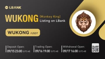 Monkey King (WUKONG) on nyt kaupankäynnin kohteena LBank Exchange PlatoBlockchain Data Intelligencessä. Pystysuuntainen haku. Ai.