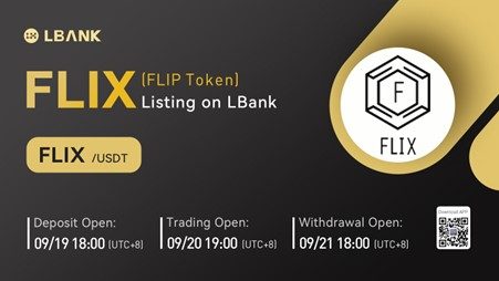 FLIP ٹوکن (FLIX) اب LBank Exchange PlatoBlockchain ڈیٹا انٹیلی جنس پر تجارت کے لیے دستیاب ہے۔ عمودی تلاش۔ عی