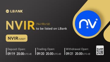 NvirWorld (NVIR) Is Now Available for Trading on LBank Exchange PlatoBlockchain Data Intelligence. Vertical Search. Ai.