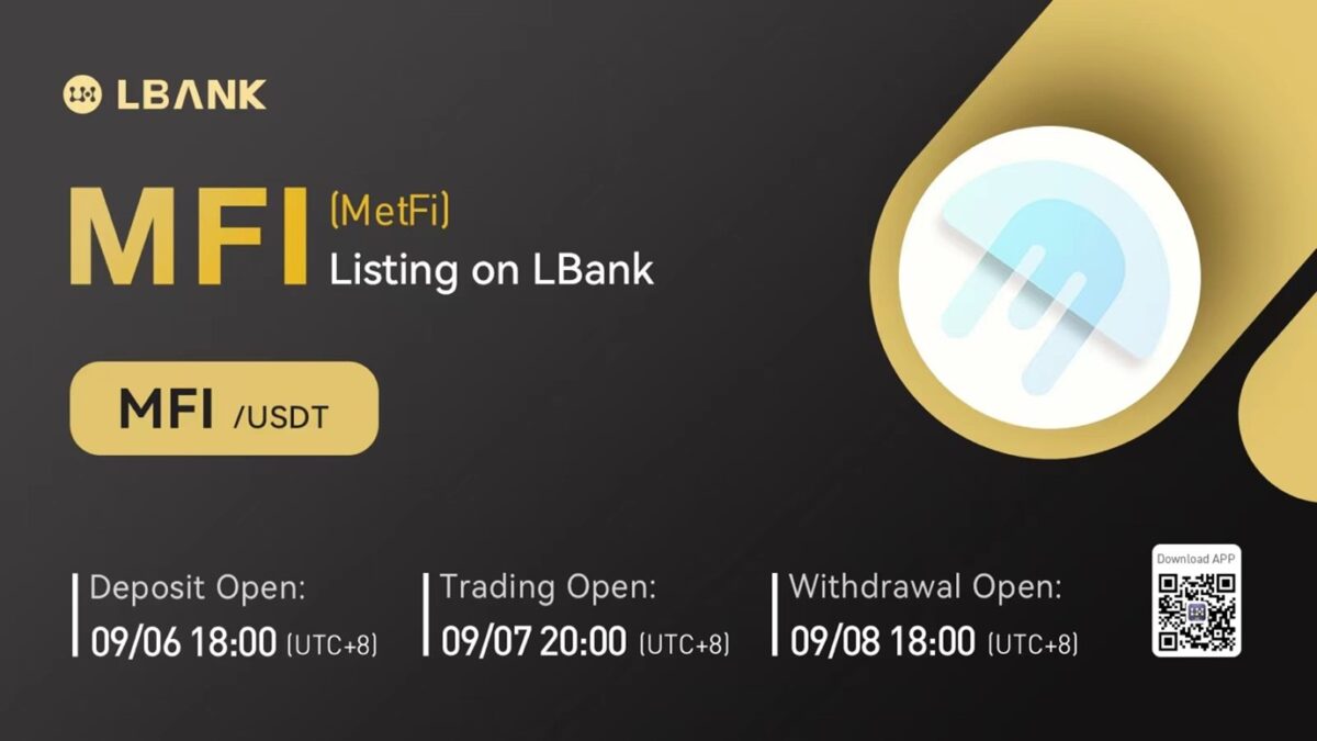 MetFi (MFI) Is Now Available for Trading on LBank Exchange PlatoBlockchain Data Intelligence. Vertical Search. Ai.