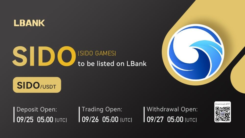 SIDO GAMES (SIDO) Is Now Available for Trading on LBank Exchange PlatoBlockchain Data Intelligence. Vertical Search. Ai.