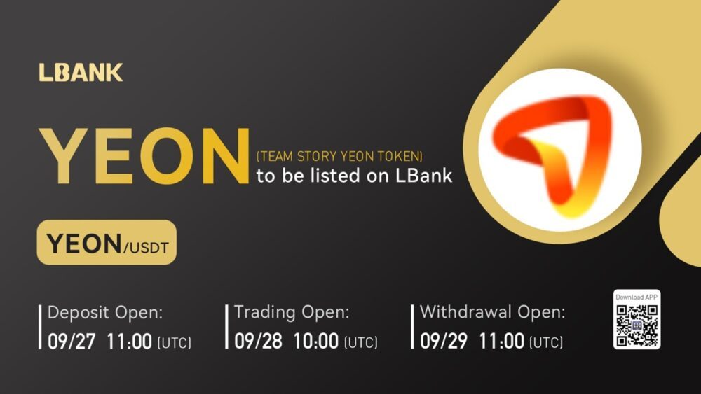 TEAM STORY YEON TOKEN (YEON) 现已可在 LBank 交易所 PlatoBlockchain 数据智能上进行交易。 垂直搜索。 人工智能。