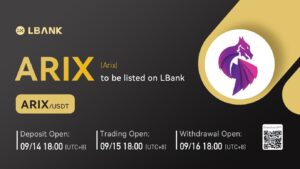 Arix (ARIX) è ora disponibile per il trading su LBank Exchange PlatoBlockchain Data Intelligence. Ricerca verticale. Ai.