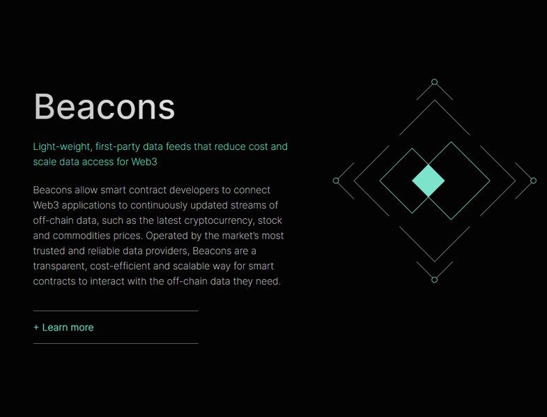 Beacon'lar akıllı sözleşme geliştiricilerinin Web3 uygulamalarına bağlanmasına olanak tanır