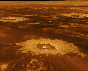 Nasina nova slika prikazuje tri udarne kraterje na površini Venus PlatoBlockchain Data Intelligence. Navpično iskanje. Ai.