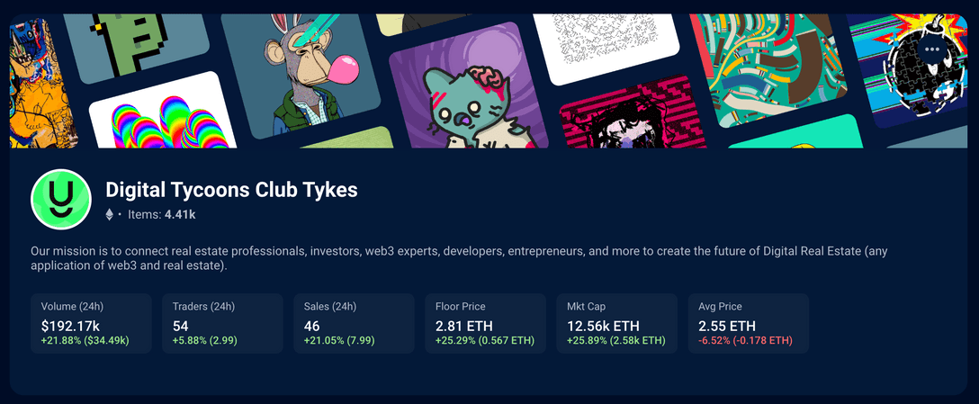 Tykes NFT Grosses over 1,000 ETH in a Week PlatoBlockchain Data Intelligence. Vertical Search. Ai.