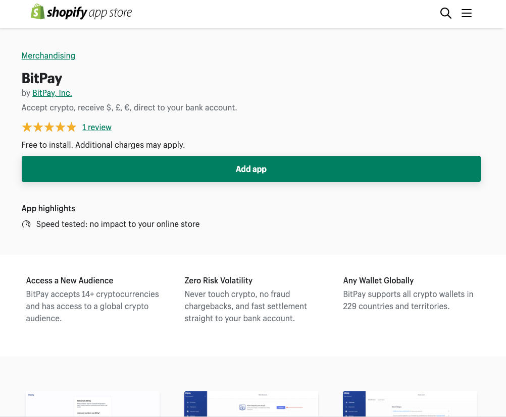 BitPay の簡単な統合 PlatoBlockchain データ インテリジェンスを使用して、Shopify での暗号通貨の受け入れを今すぐ始めましょう。 垂直検索。 あい。