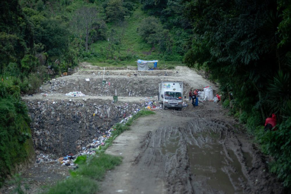 Stortplaats in Panajachel, Guatemala die op een dag bitcoin-mijnbouw zou kunnen voeden