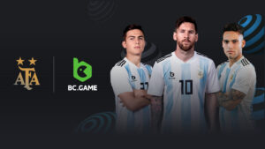 BC.GAME अर्जेंटीना फुटबॉल एसोसिएशन प्लेटोब्लॉकचैन डेटा इंटेलिजेंस का ग्लोबल क्रिप्टो कैसीनो प्रायोजक बन गया। लंबवत खोज। ऐ.